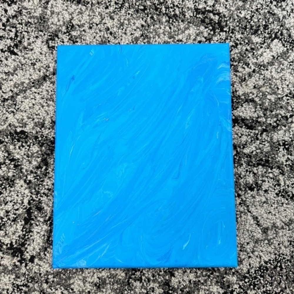 Abstract Blue Canvas Art